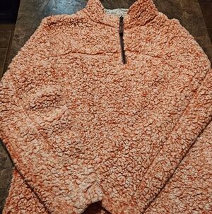 True Grit Vibrant Orange Sherpa Jacket